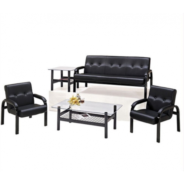 溫莎黑色鋼管沙發組.jpg