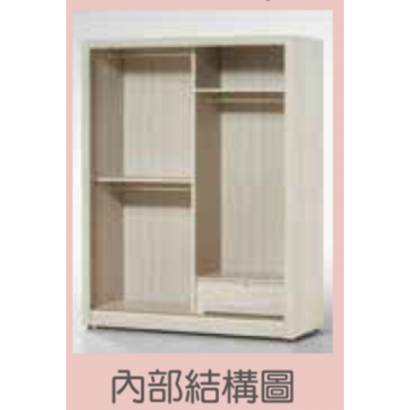 白梣木5×7尺拉門衣櫥1.png